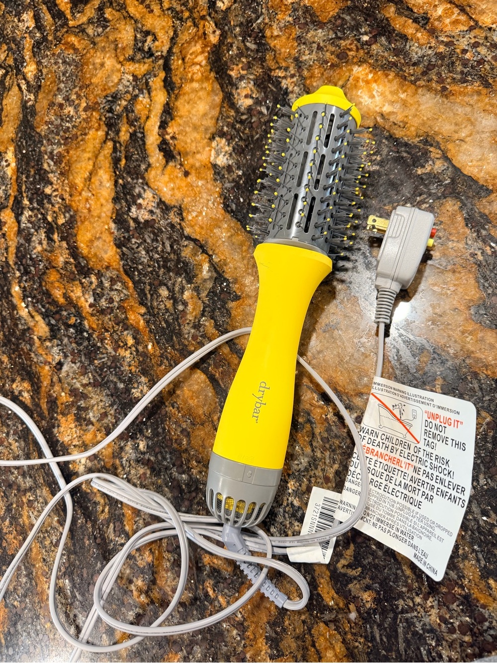 Drybar Yellow Hot Air Round Styling Brush